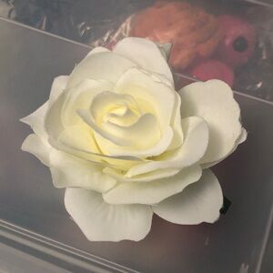 Vanilla Rose Hair Clip or Pin